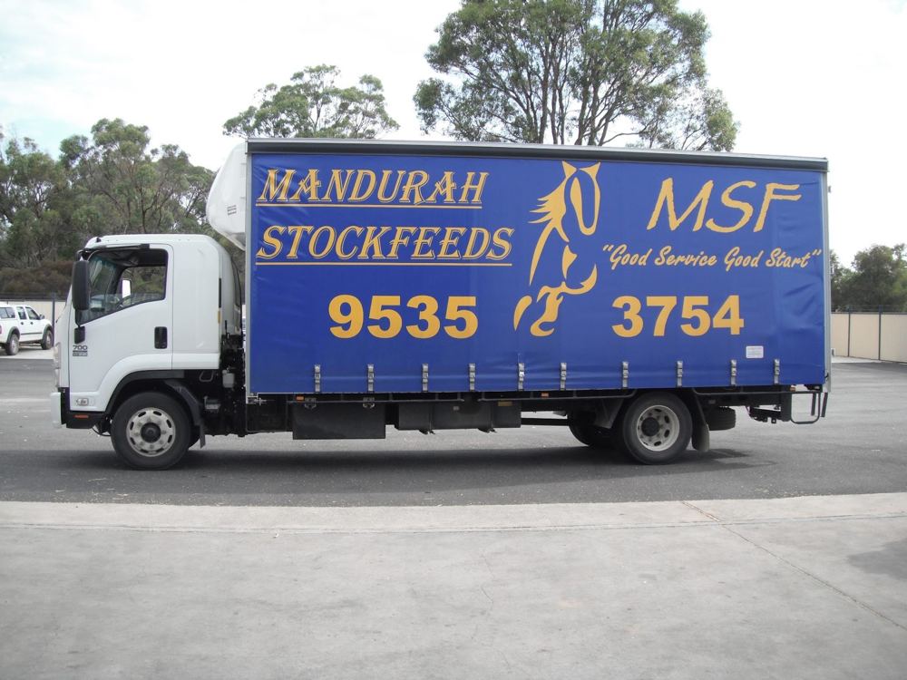 The Mandurah Stock Feeds truck